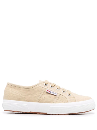 Shop Superga Low-top Cotton Sneakers In Nude