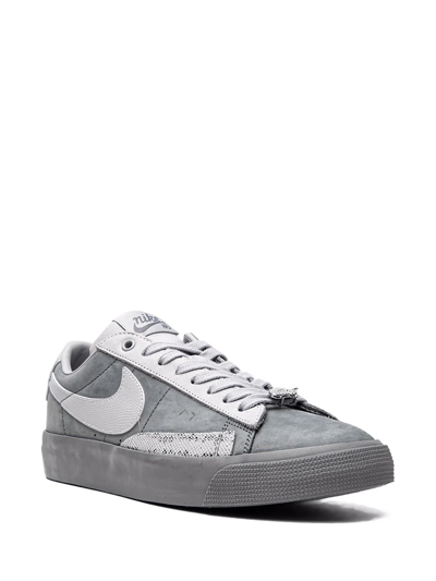 Shop Nike X Fpar Sb Blazer Low "cool Grey" Sneakers