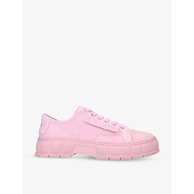 Shop Viron 1968 Vegan-leather Low-top Trainers In Pink