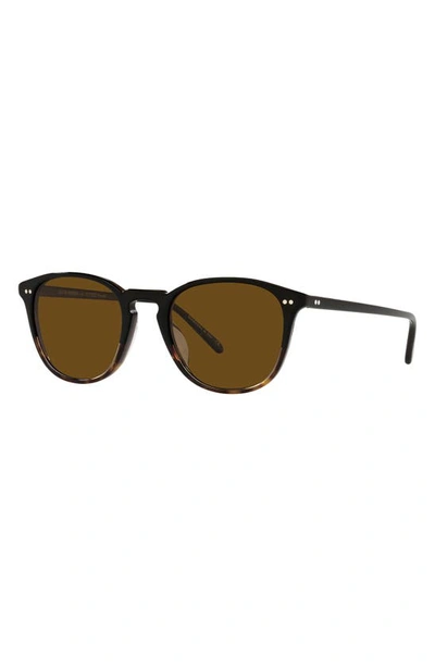 Shop Oliver Peoples Forman La 51mm Polarized Pillow Sunglasses In Pol Brown