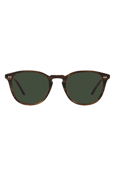 Shop Oliver Peoples Forman La 51mm Polarized Pillow Sunglasses In Dark Tortoise