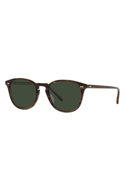 Oliver Peoples Forman La 51mm Polarized Pillow Sunglasses In Dark Tortoise
