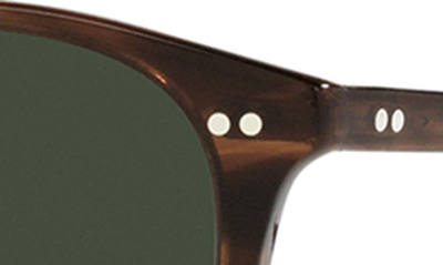 Shop Oliver Peoples Forman La 51mm Polarized Pillow Sunglasses In Dark Tortoise