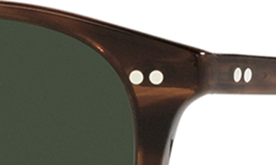 Oliver Peoples Forman La 51mm Polarized Pillow Sunglasses In Dark Tortoise