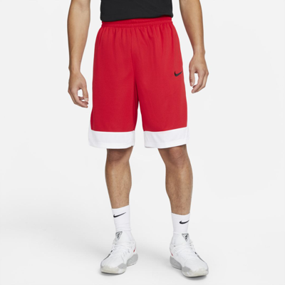 Shop Nike Men's Dri-fit Icon Basketball Shorts In Red