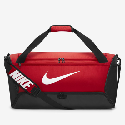 Shop Nike Unisex Brasilia 9.5 Training Duffel Bag (medium, 60l) In Red