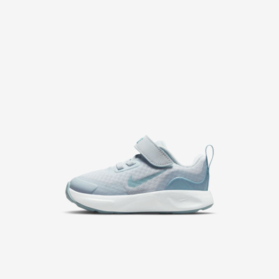 Shop Nike Wearallday Baby/toddler Shoes In Aura,worn Blue,white