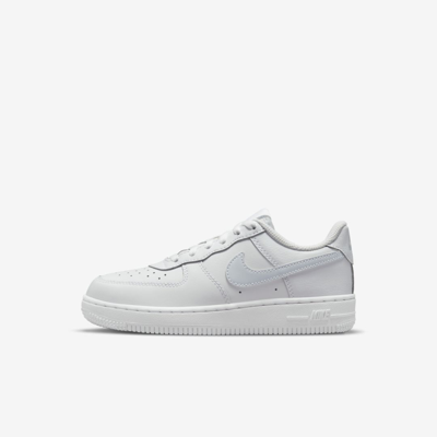 Shop Nike Force 1 Little Kids' Shoes In White,aura