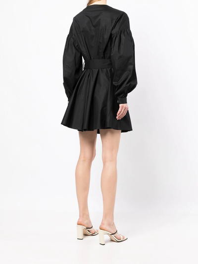 Shop Twinset Belted-waist Dress In Black