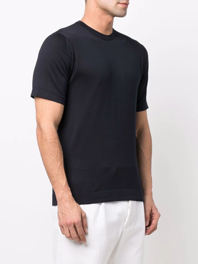 Shop John Smedley Jersey-knit Cotton T-shirt In Blue