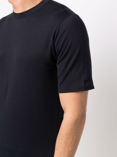John Smedley Jersey-knit Cotton T-shirt In Blue