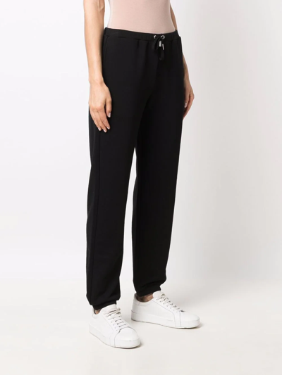 Shop Max & Moi Logo-patch Drawstring Trousers In Black