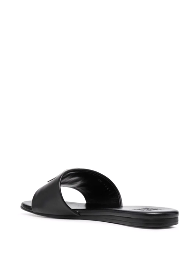 Shop Givenchy Logo-plaque Detail Sandals In Black
