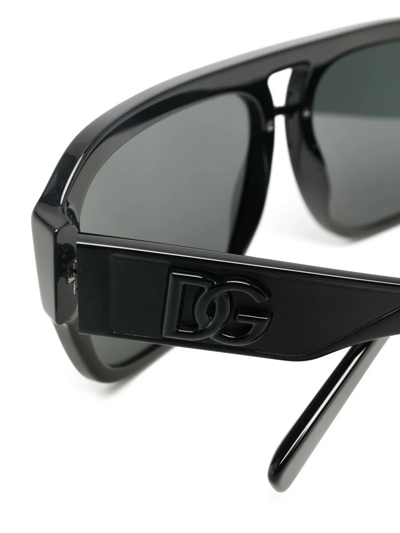 Shop Dolce & Gabbana Square Frame Sunglasses In Schwarz