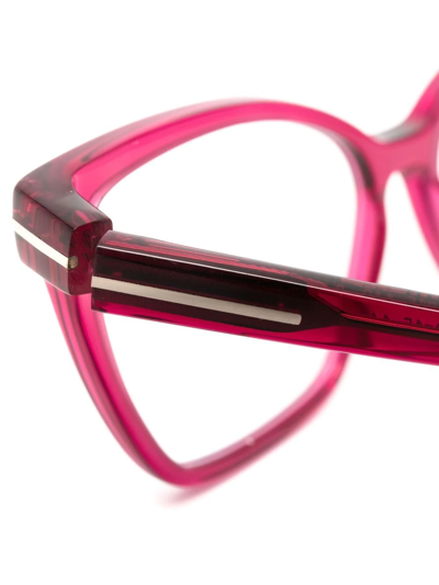 Tom Ford Ft5812 Square-frame Glasses In Rosa