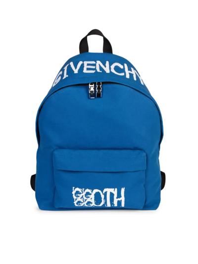 Shop Givenchy Men's Essential U 'goth' Backpack In Electric Blue