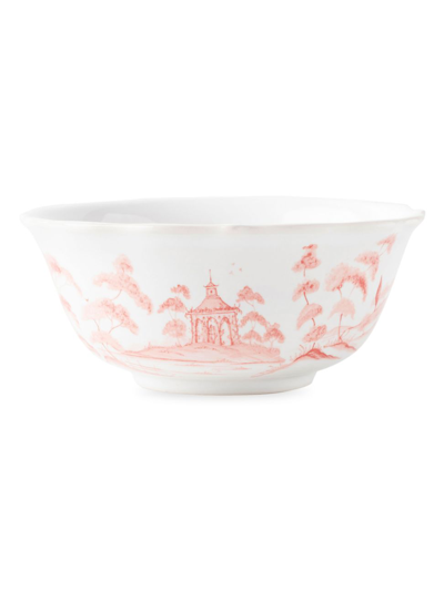 Shop Juliska Country Estate Ceramic Cereal Bowl In Petal Pink