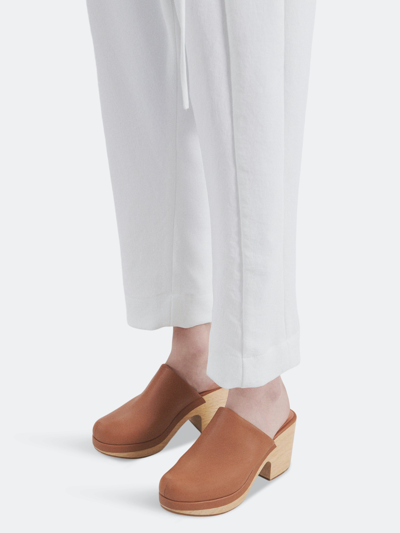 Shop Rachel Comey Bose Clog With Carved Wood Heel In Brown