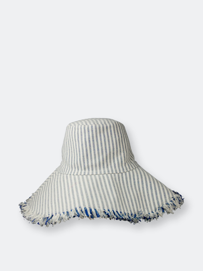 Shop Hat Attack Canvas Packable Hat In Blue