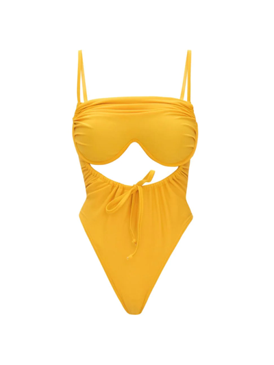 Shop Andrea Iyamah Women's Tiaca One-piece Swimsuit In Sunshine
