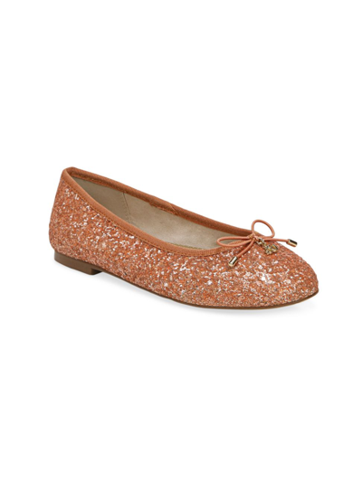 Shop Sam Edelman Little Girl's & Gilr's Felicia Ballet Flat Shoes In Canyon Clay