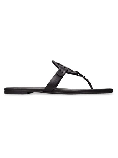 Shop Tory Burch Women's Miller Leather Sandals In Perfect Black