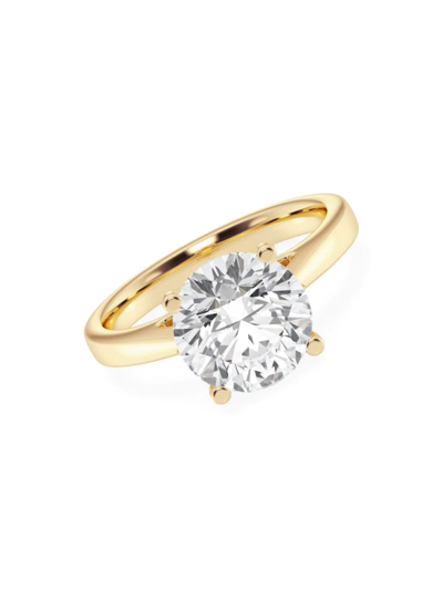 Shop Saks Fifth Avenue Women's 14k Yellow Gold & 3 Tcw Lab-grown Diamond Solitaire Engagement Ring