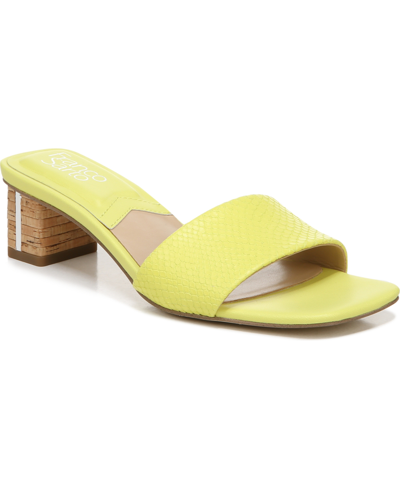 Shop Franco Sarto Cruella Slide Sandals Women's Shoes In Limeade Leather