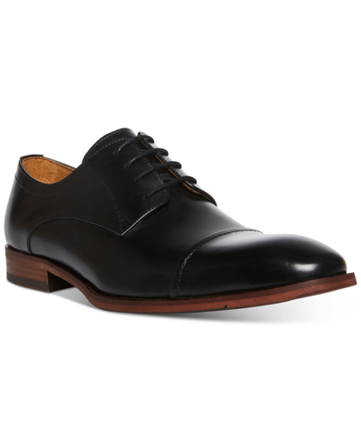 Shop Steve Madden Men's Kalico Oxford Dress Shoe Men's Shoes In Black Leather