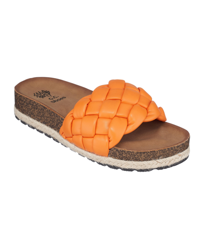 Shop Gc Shoes Women's Lesley Slide Sandals In Orange