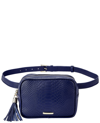 Shop Gigi New York Women's Kylie Leather Belt Bag In Ocean