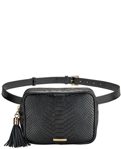 Shop Gigi New York Women's Kylie Leather Belt Bag In Black