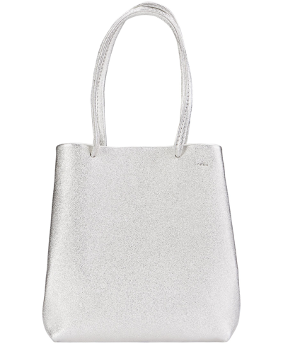 Shop Gigi New York Women's Sydney  Women's Mini Shopper In Platinum - Genuine Leather