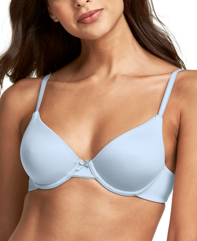 Maidenform Comfort Devotion T-shirt Shaping Underwire Bra 9402 In Blue  Whimsy