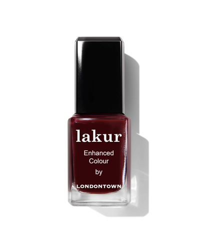 Shop Londontown Lakur Enhanced Color Nail Polish, 0.4 oz In Elderberry Lakur