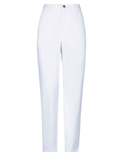 Shop Avantgar Denim By European Culture Woman Pants White Size 29 Cotton, Polyester, Rubber