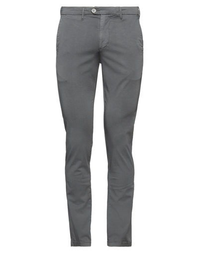 Shop Oaks Man Pants Grey Size 40 Cotton, Elastane