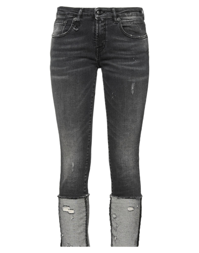 Shop R13 Woman Jeans Black Size 29 Cotton, Elastomultiester, Elastane