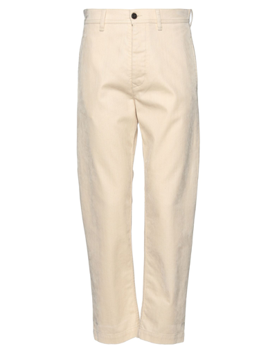 Shop Brian Dales Man Pants Beige Size 33 Cotton, Viscose