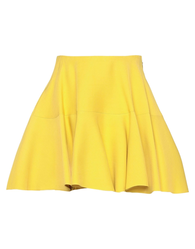 Shop Valentino Mini Skirts In Ocher