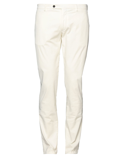 Shop Berwich Man Pants White Size 36 Cotton, Elastane