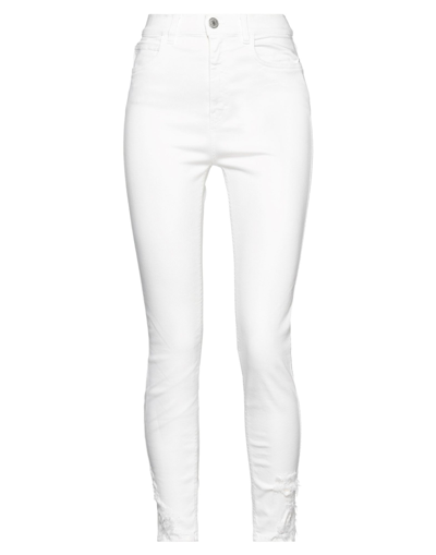 Shop Haikure Woman Jeans White Size 29 Cotton, Polyester, Elastane
