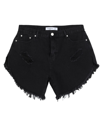 Shop Glamorous Woman Denim Shorts Black Size 8 Cotton