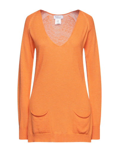 Shop Pianurastudio Woman Sweater Orange Size L Viscose, Wool, Polyamide, Cashmere
