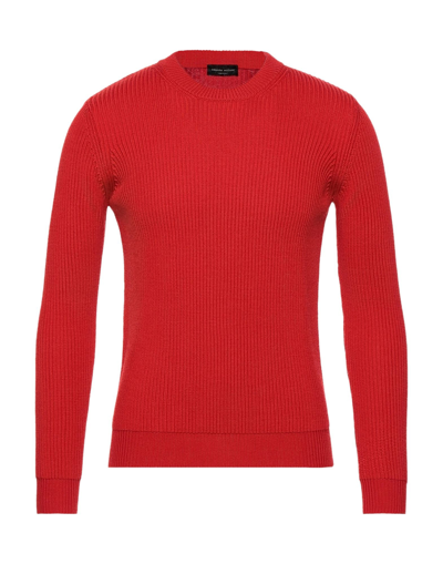 Shop Roberto Collina Man Sweater Red Size 44 Merino Wool