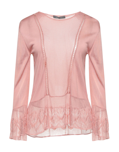 Shop Alberta Ferretti Woman Sweater Blush Size 4 Viscose In Pink