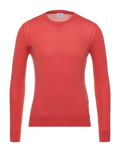 Peuterey Sweaters In Tomato Red