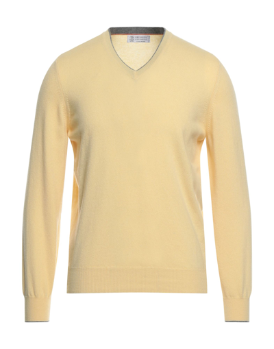 Shop Brunello Cucinelli Sweaters In Yellow