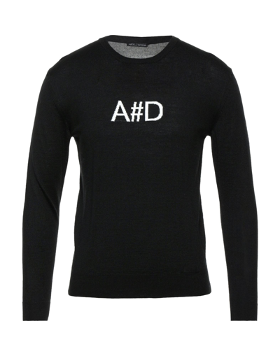Shop Alessandro Dell'acqua Man Sweater Black Size S Merino Wool, Dralon