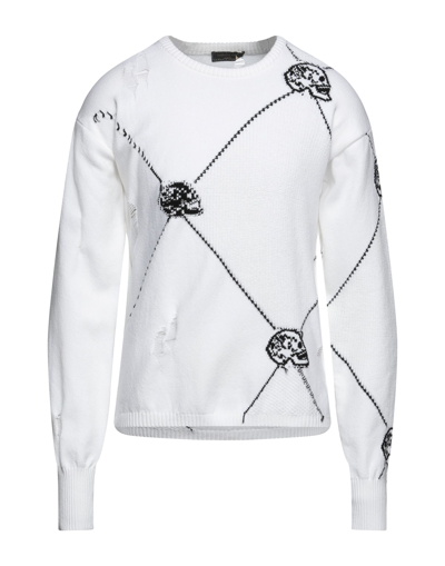 Shop Gabriele Pasini Man Sweater White Size L Cotton, Polyester